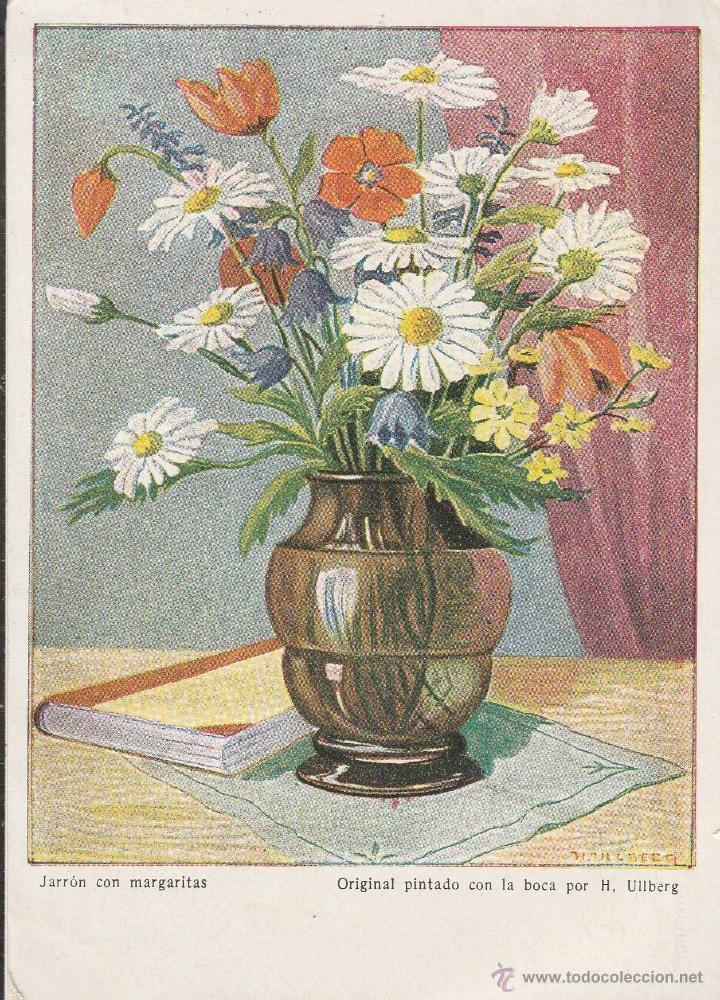 Postkarten: N&ordm; 23560 POSTAL ARTIS MUTI JARRON CON MARGARITAS