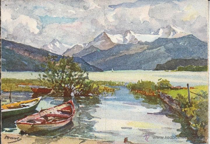 Postkarten: N&ordm; 23558 POSTAL CUADRO THUNERSEE