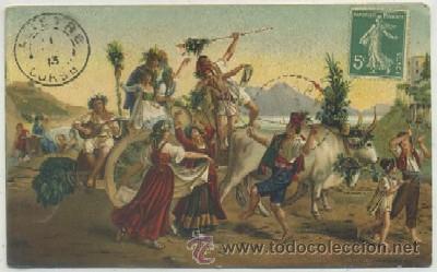 Postales: POSTAL DE ARTE. LA FETE DE MADONNE DE L'ARC. LEOPOLD ROBERT. LOUVRE   P-ARTE-379