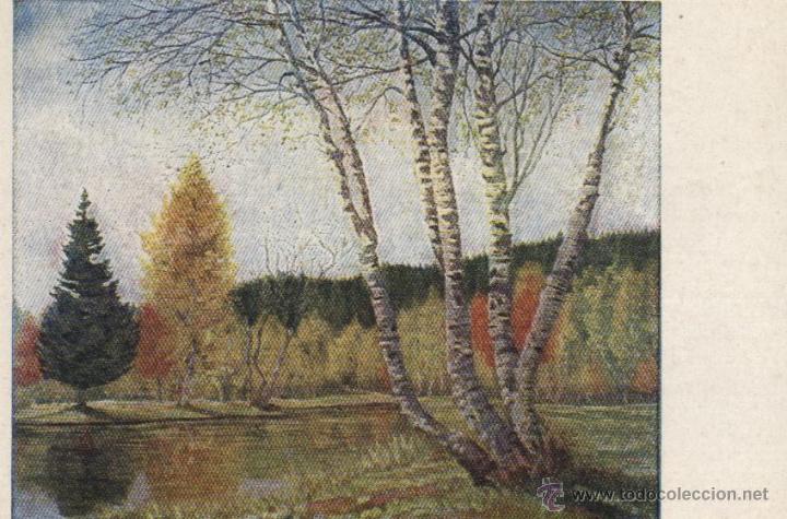 Postais: Postal : oto&ntilde;o, pintado con la boca por B. Schmitz- Hochburg * ARTIS-MUTI *