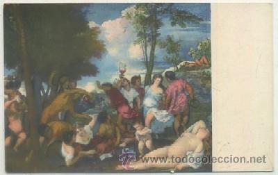 Postales: POSTAL DE ARTE. LA BACANAL. TIZIANDO. MUSEO DEL PRADO, 418   P-ARTE-413