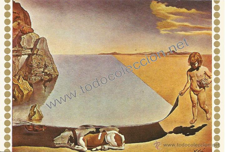 Cartoline: SALVADOR DALI - A LA EDAD DE SEIS A&Ntilde;OS, CUANCO CREIA SER UNA NI&Ntilde;A ... (POSTAL SIN CIRCULAR)