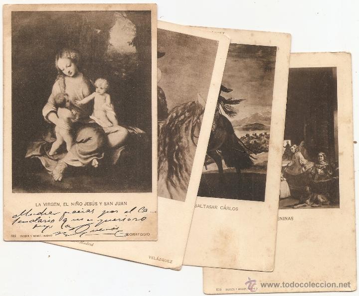 Postales: 4 postales de Hauser y Menet. Dorso sin dividir
