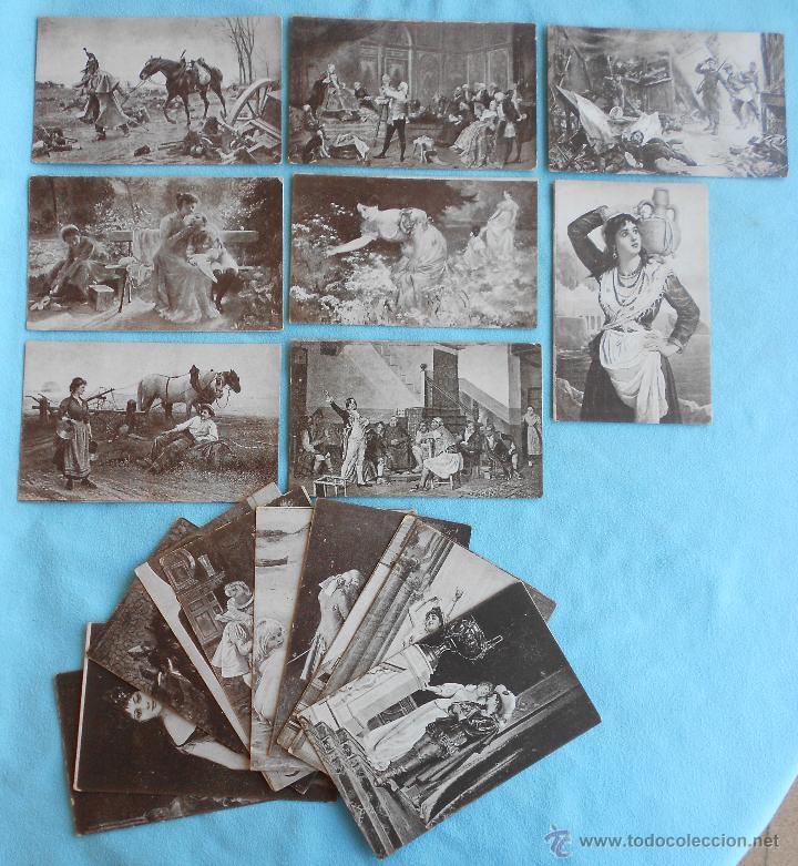 Postcards: 18 Postales Obsequio Chocolate Amatller. Serie 14. Patente 56.591