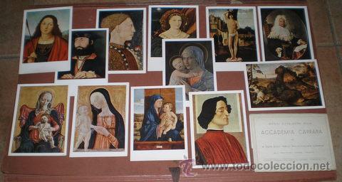 Postales: DODICI CAPOLAVORI DELLA ACCADEMIA CARRARA. 12 OBRAS MAESTRAS DE LA ACADEMIA CARRARA