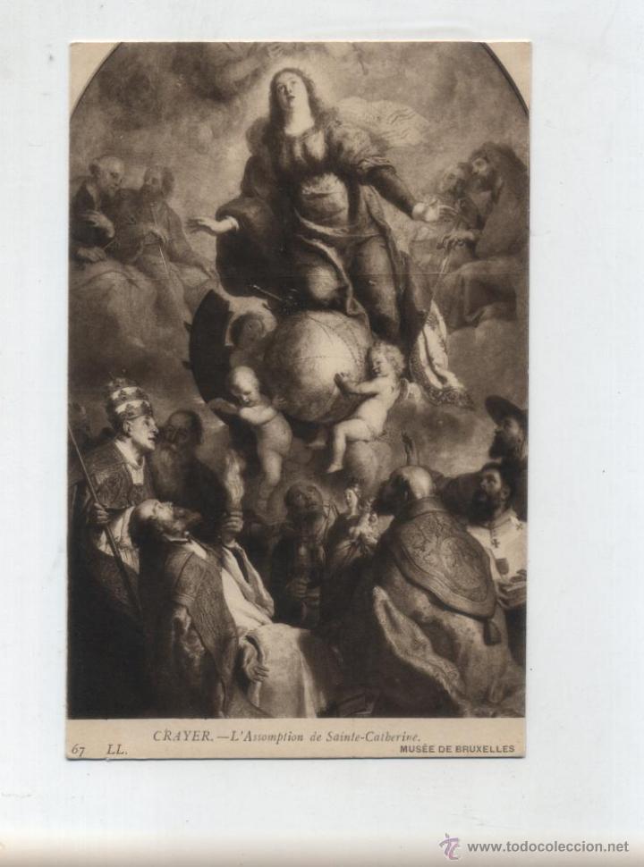Postales: Mus&eacute;e de Bruxelles.- L&acute;Assomption de Sainte - Catherine. - Foto 1