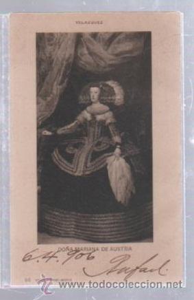 Postales: TARJETA POSTAL. VELAZQUEZ. DO&Ntilde;A MARIANA DE AUSTRIA. 515. H&M