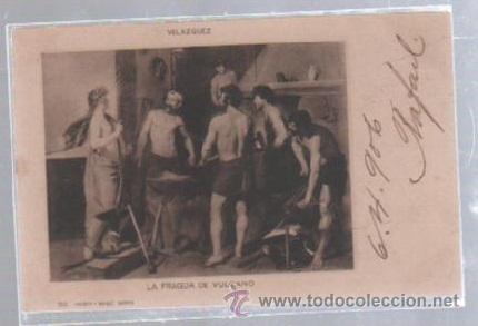 Cartes Postales: TARJETA POSTAL. VELAZQUEZ. LA FRAGUA DE VULCANO. 505. H&M
