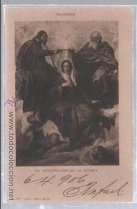 Postales: TARJETA POSTAL. VELAZQUEZ. LA CORONACION DE LA VIRGEN. 502. H&M