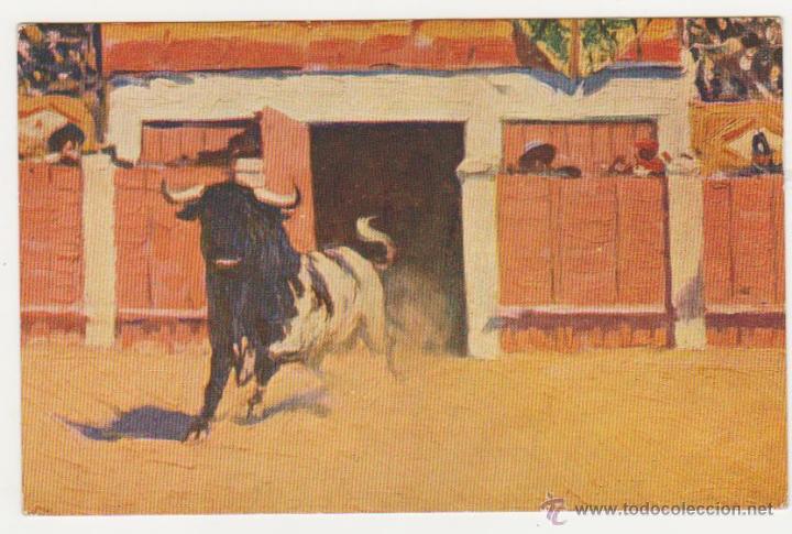 Postales: Salida del chiquero. M. Bertuchi. - Foto 1