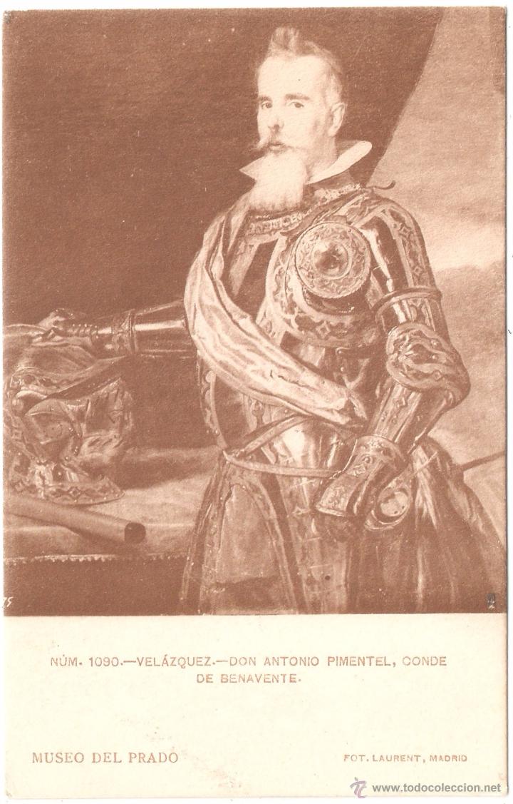 Postales: MUSEO DEL PRADO VELAZQUEZ DON ANTONIO PIMENTEL CONDE DE BENAVENTE