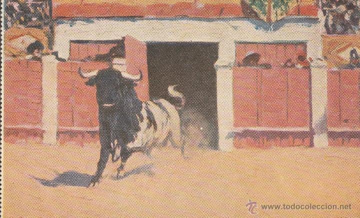 Postkarten: N&ordm; 11848 POSTAL TOROS BERTUCHI SALIDA DEL CHIQUERO