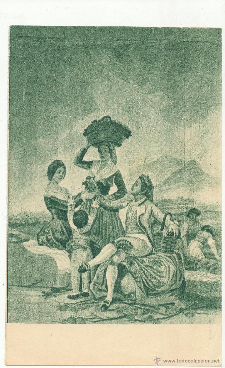 Postales: Goya.- La Vendimia. Hauser y Menet. - Foto 1