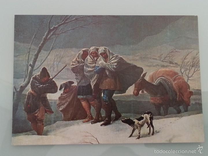 Postales: ANTIGUA POSTAL N&ordm; 17 SERIE PINTURA GOYA LA NEVADA MUSEO DEL PRADO GARCIA GARRABELLA A&Ntilde;OS 60