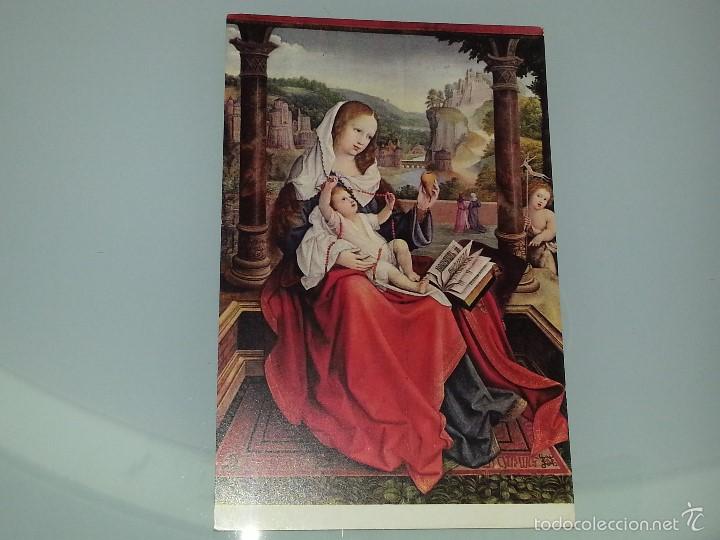 Postales: ANTIGUA POSTAL PINTURA B. VAN ORLEY LA VIRGEN CON EL NI&Ntilde;O MUSEO DEL PRADO EDICIONES OFFO A&Ntilde;OS 50