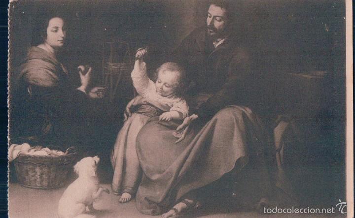 Postales: POSTAL MURILLO.- SACRA FAMILIA DEL PAJARITO.- MUSEO DEL PRADO 960. FOTOTIPIA HAUSER Y MENET
