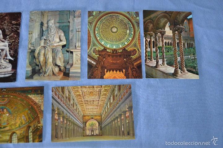 Postales: Lote 12 postales escultura y pintura - Roma - Buen estado - Sin circular - arte sacro - Foto 3 - 58377228