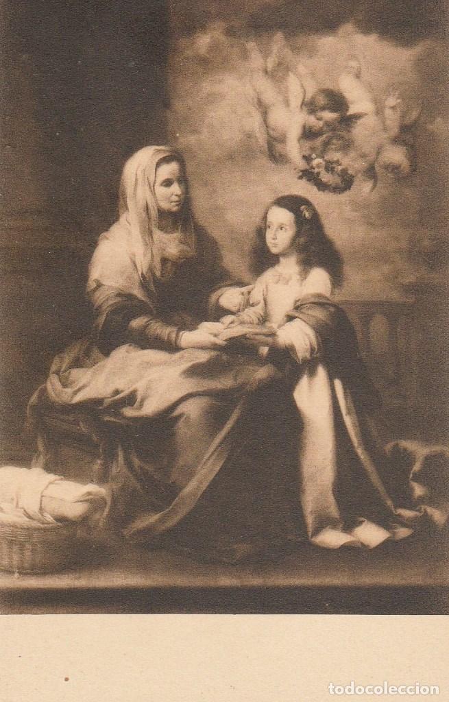 Postais: N&ordm; 28842 POSTAL SANTA ANA DANDO LECCION A LA VIRGEN MURILLO 968