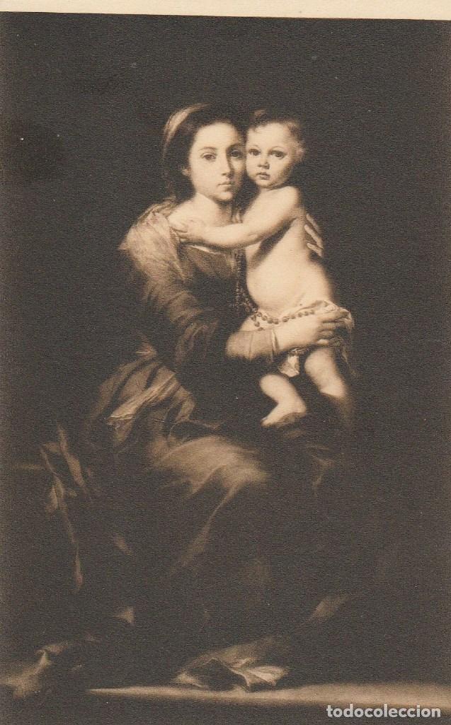 Postales: N&ordm; 28848 POSTAL CUADRO LA VIRGEN DEL ROSARIO MURILLO MUSEO DEL PRADO 975