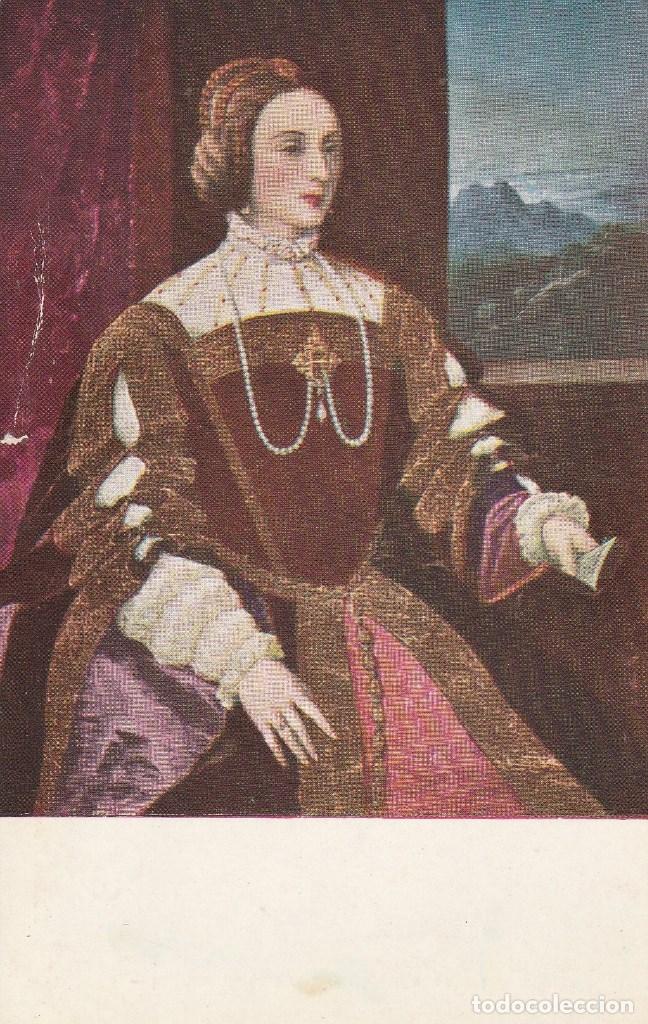 Postales: N&ordm; 28856 POSTAL EMPERATRIZ DO&Ntilde;A ISABEL DE PORTUGAL TIZIANO MUSEO DEL PRADO