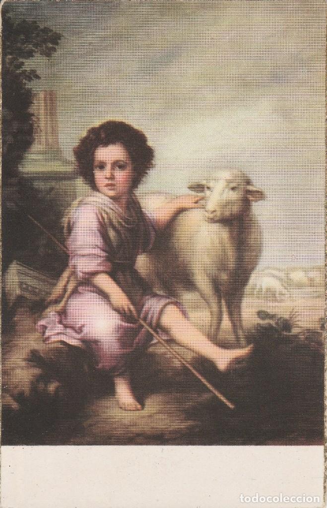 Postales: N&ordm; 28857 POSTAL CUADRO DIVINO PASTOR MURILLO MUSEO DEL PRADO 30