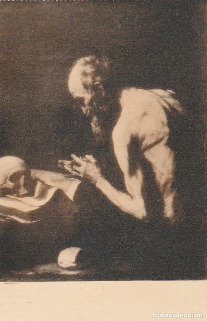 Postales: N&ordm; 28860 POSTAL CUADRO SANTO ERMITA&Ntilde;O EN ORACION RIBERA MUSEO DEL PRADO 1115