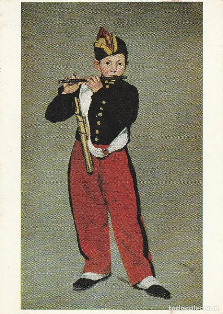 Postais: N&ordm; 16063 POSTAL CUADRO EDOUARD MANET LE FIFRE MUSEO LOUVRE
