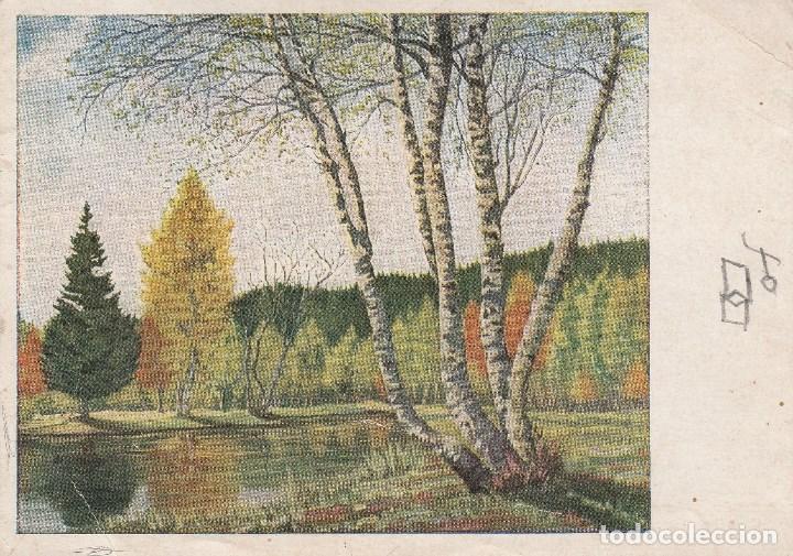Postais: N&ordm; 28423 POSTAL PINTADO CON LOS PIES ARTIS MUTI N&ordm; 608