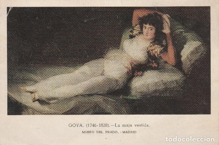 Postais: N&ordm; 1199 POSTAL GOYA MAJA VESTIDA COLECCION IBERIA