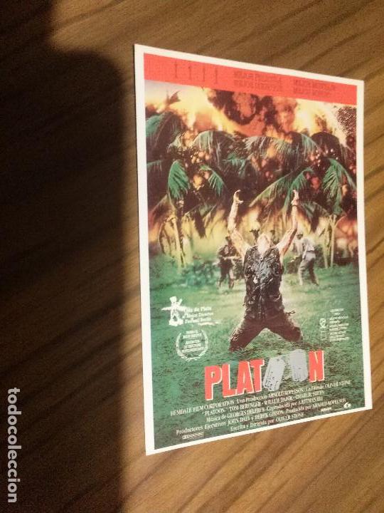 Postales: PLATOON. POSTAL CON EL CARTEL DE LA PEL&Iacute;CULA. BUEN ESTADO. SIN USAR. RARA