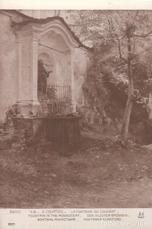 Postais: Salon de Paris, Courtois: La fuente del convento