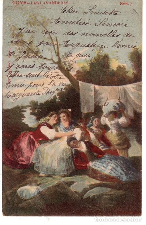 Postkarten: N&ordm; 2837 POSTAL CUADRO GOYA LAS LAVANDERAS N&ordm; 7