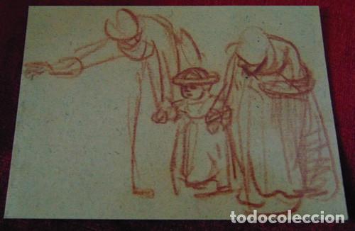Postales: POSTAL REMBRANDT 1606-1669 - TWO WOMEN TEACHING A CHILD TO WALK, 1635