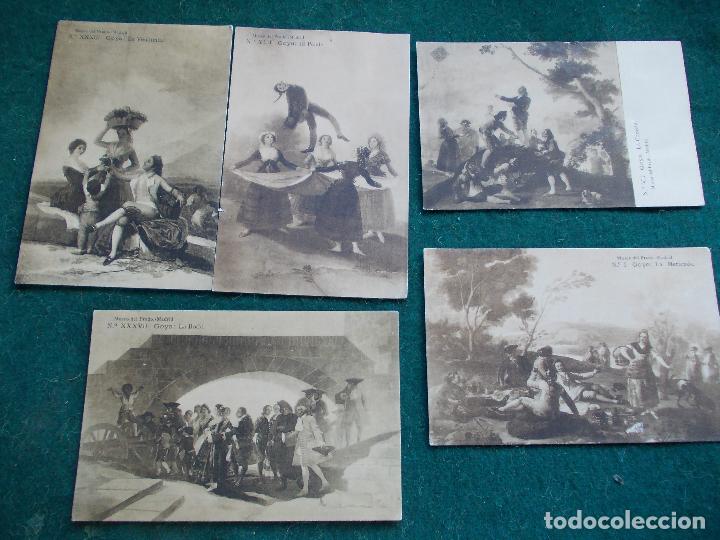 Postales: 5 postales antiguas de Goya - Foto 1