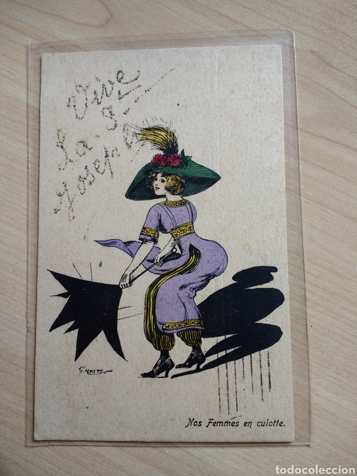 Postcards: Postal il&middot;lustrada de G. Mouton. Nos femmes en culotte.
