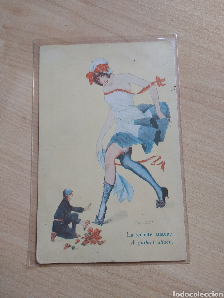 Postcards: Postal il&middot;lustrada de Maurice Pepoin. Petits faits de Guerre. N&deg; 1031. La galante attaque.
