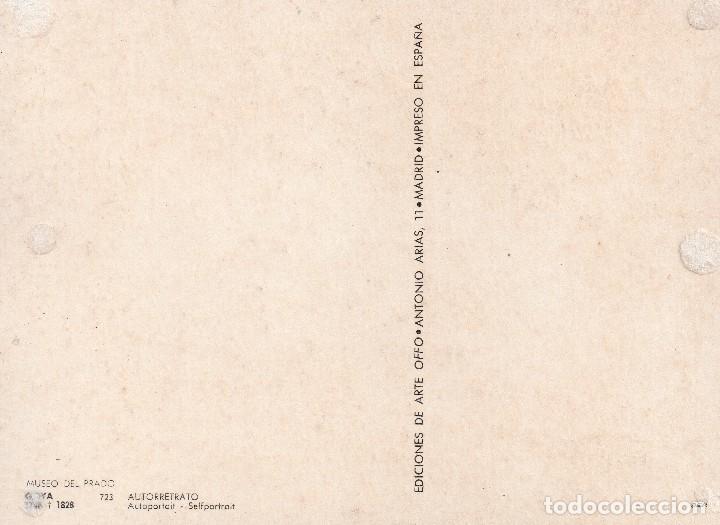 Postales: GOYA . MUSEO DEL PRADO - AUTORETRATO - Foto 2