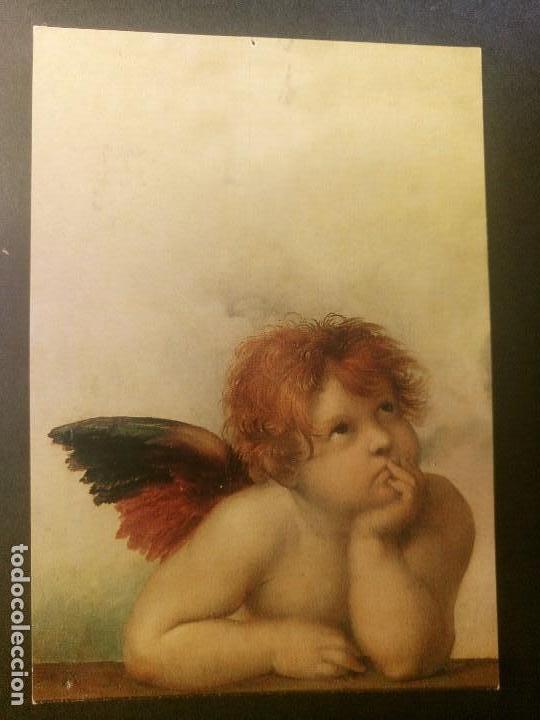 Postales: postal angel raffaello santi la madonna sistina