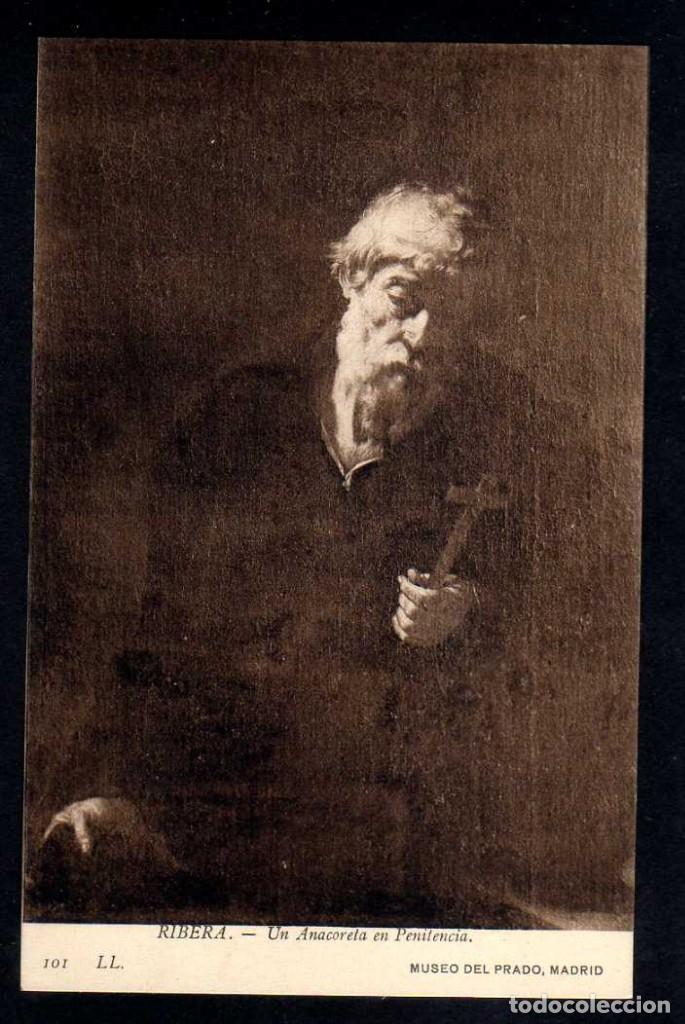 Postales: ANTIGUA POSTAL MUSEO DEL PRADO: RIBERA. UN ANACORETA EN PENITENCIA