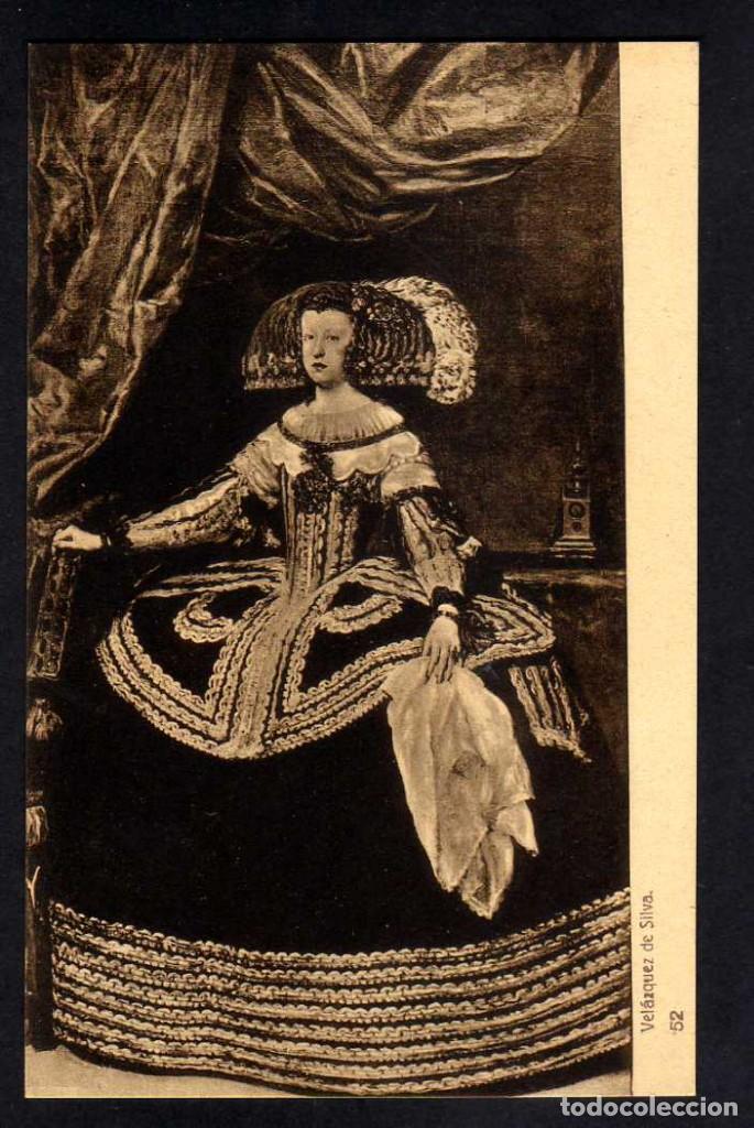 Postales: ANTIGUA POSTAL MUSEO DEL PRADO: VELAZQUEZ - RETRATO DE DO&Ntilde;A MARIANA DE AUSTRIA - 52