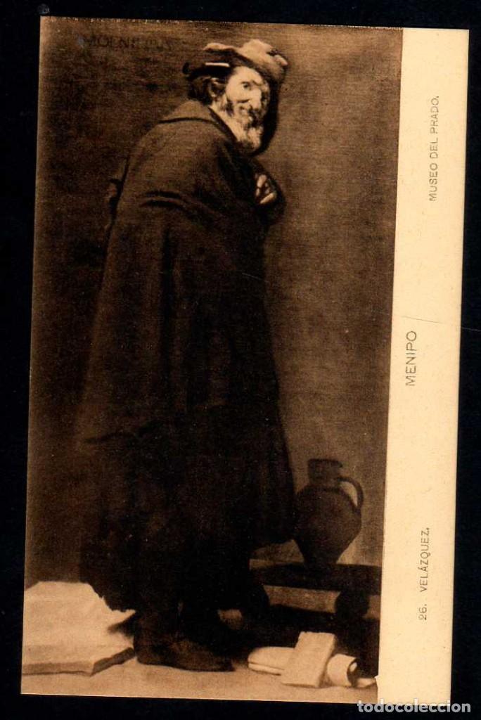 Postales: ANTIGUA POSTAL MUSEO DEL PRADO: VELAZQUEZ - MENIPO - HAUSER Y MENET 26