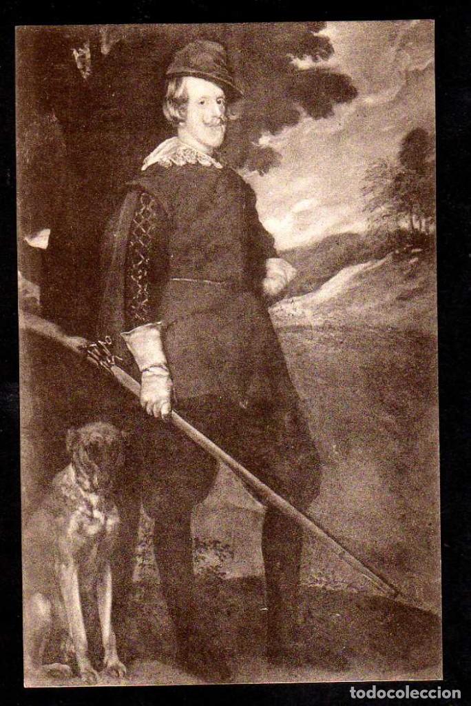 Postales: ANTIGUA POSTAL MUSEO DEL PRADO: VELAZQUEZ -EL REY FELIPE IV - PALOMEQUE