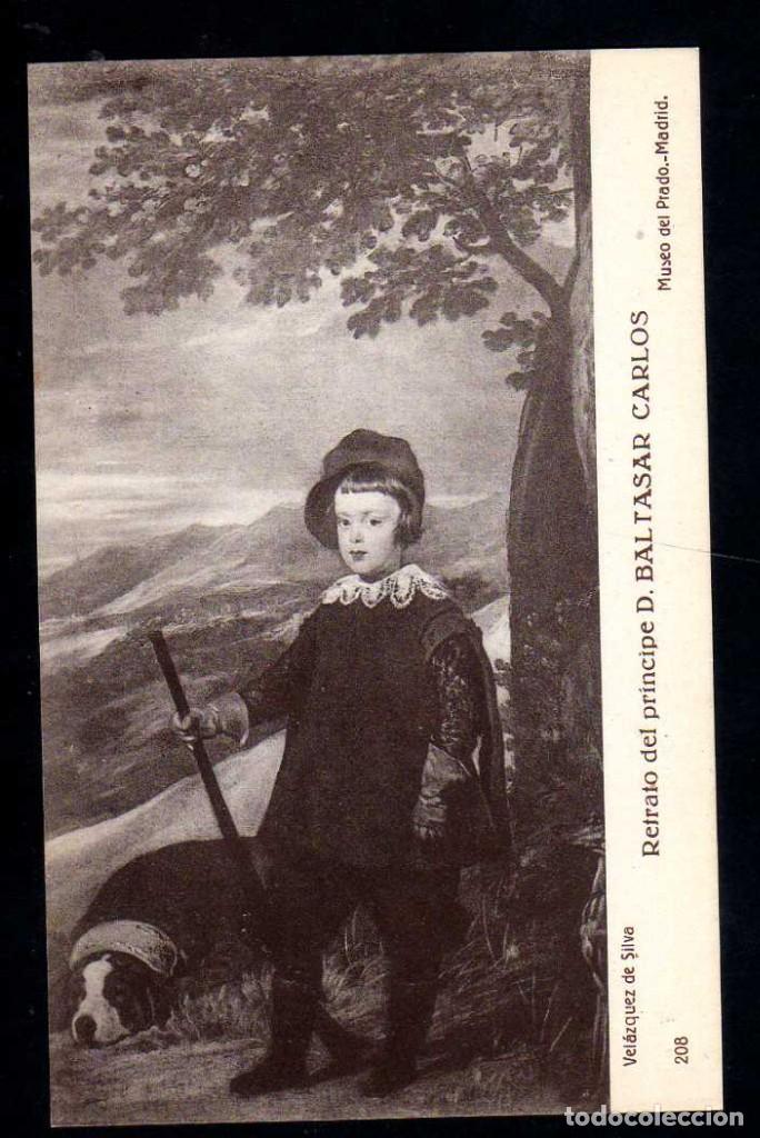 Postales: ANTIGUA POSTAL MUSEO DEL PRADO: VELAZQUEZ - RETRATO DEL PRINCIPE BALTASAR CARLOS - 208 PALOMEQUE