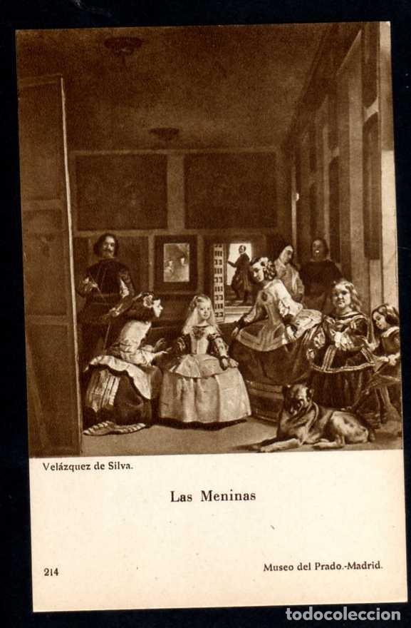 Postales: ANTIGUA POSTAL MUSEO DEL PRADO: VELAZQUEZ - LAS MENINAS - 214 PALOMEQUE