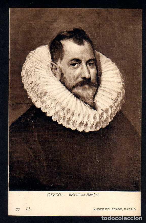 Postales: ANTIGUA POSTAL MUSEO DEL PRADO: GRECO - RETRATO DE HOMBRE - LL.177