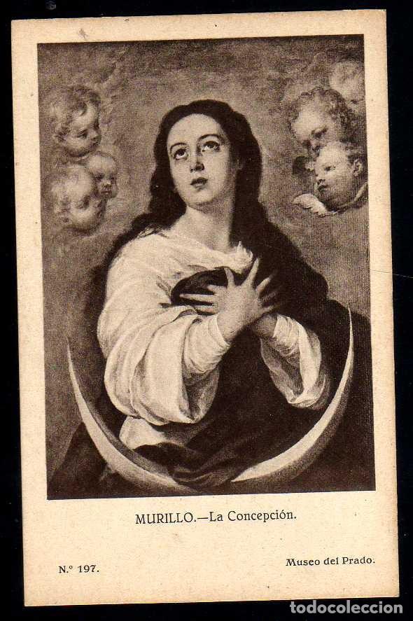 Postales: ANTIGUA POSTAL MUSEO DEL PRADO: MURILLO - LA CONCEPCION - PALOMEQUE 197