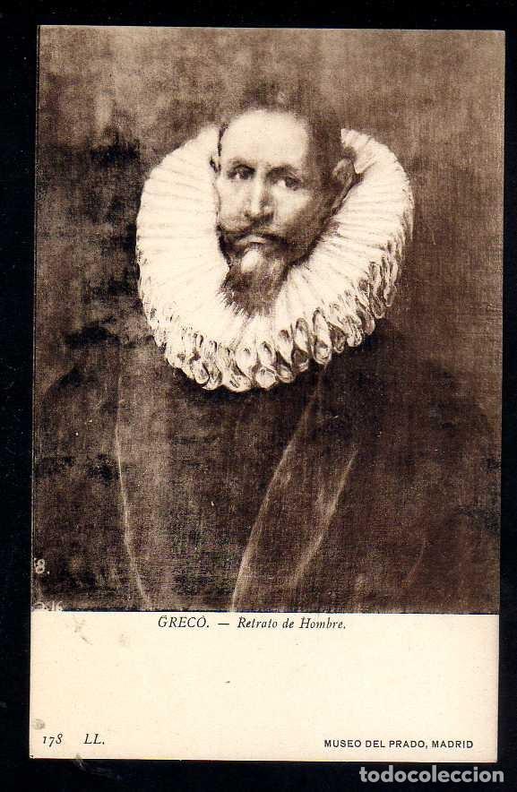 Postales: ANTIGUA POSTAL MUSEO DEL PRADO: GRECO - RETRATO DE HOMBRE - LL.178