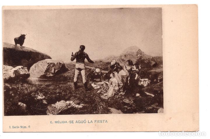 Postales: E. MELIDA - SE AGUO LA FIESTA - Foto 1