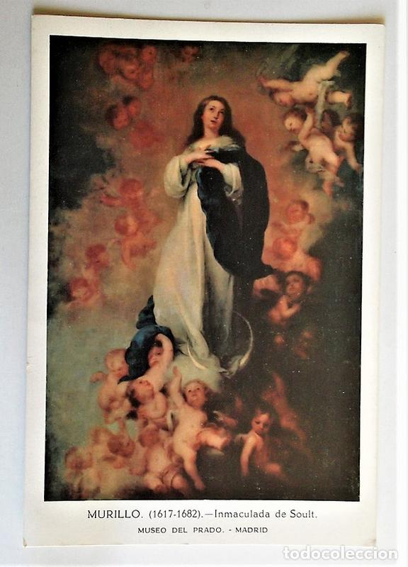 Postales: Murillo. Inmaculada de Soult. Museo del Prado. Nueva - Foto 1