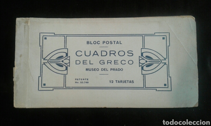 Postales: Bloc postal cuadros de El Greco Museo del Prado - Foto 1